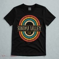 Sonoma Valley California Vintage Ca Retro Home State T-Shirt thumb 5