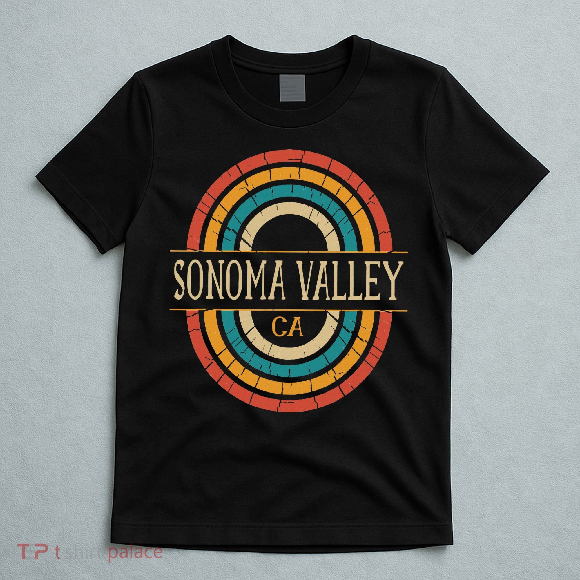 Sonoma Valley California Vintage Ca Retro Home State T-Shirt