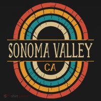 Sonoma Valley California Vintage Ca Retro Home State T-Shirt thumb 7