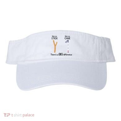 Stick Vs Cane TVI White Cane Awareness Blind Visor