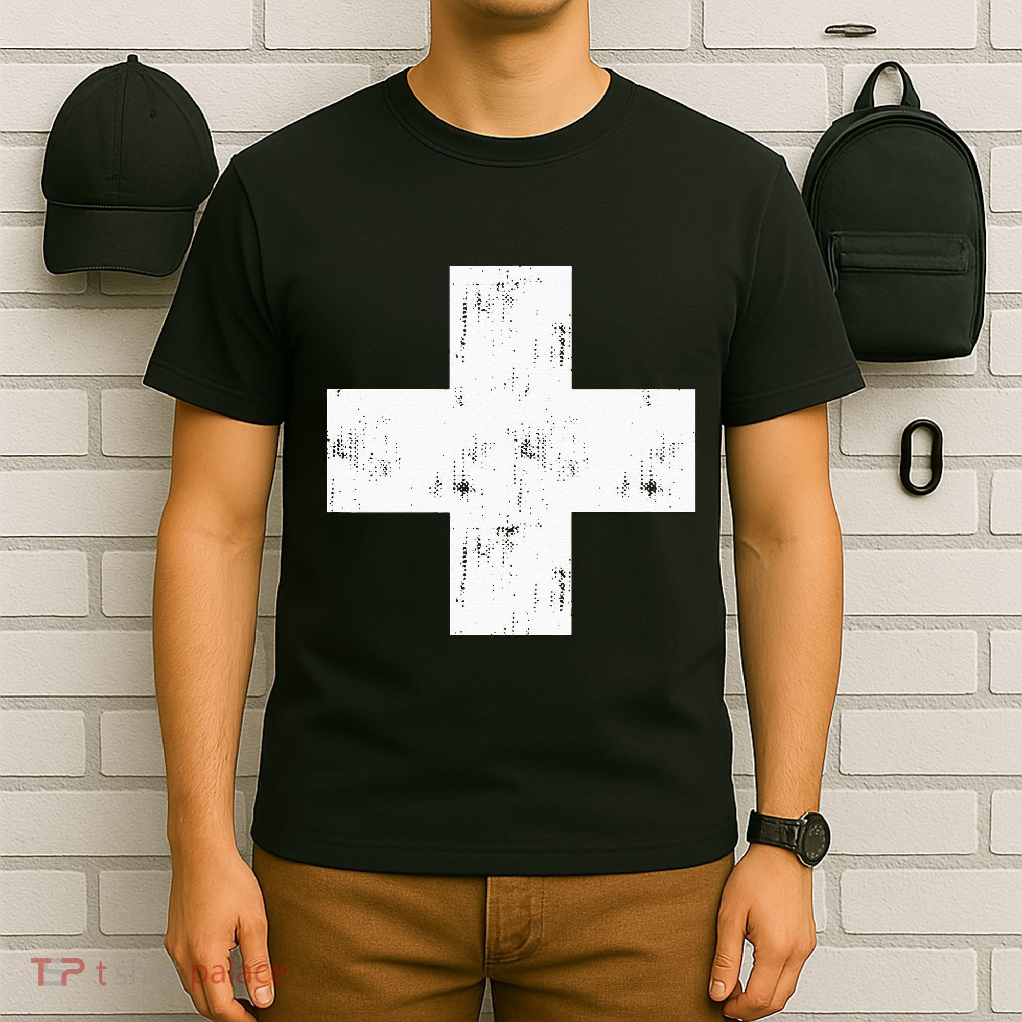 Swiss Vintage Cross Flag Switzerland T-Shirt