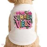 Summer Vibes Couqette Bow Melon Doggie Tank thumb 0