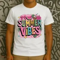 Summer Vibes Couqette Bow Melon T-Shirt thumb 3