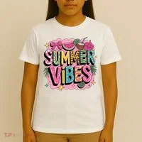 Summer Vibes Couqette Bow Melon T-Shirt thumb 4