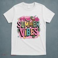 Summer Vibes Couqette Bow Melon T-Shirt thumb 5