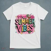 Summer Vibes Couqette Bow Melon T-Shirt thumb 5