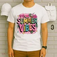 Summer Vibes Couqette Bow Melon T-Shirt thumb 6