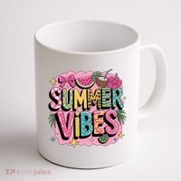 Summer Vibes Couqette Bow Melon Coffee Mug thumb 1