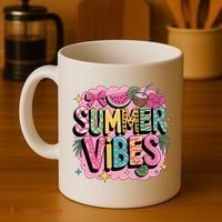 Summer Vibes Couqette Bow Melon Coffee Mug thumb 4