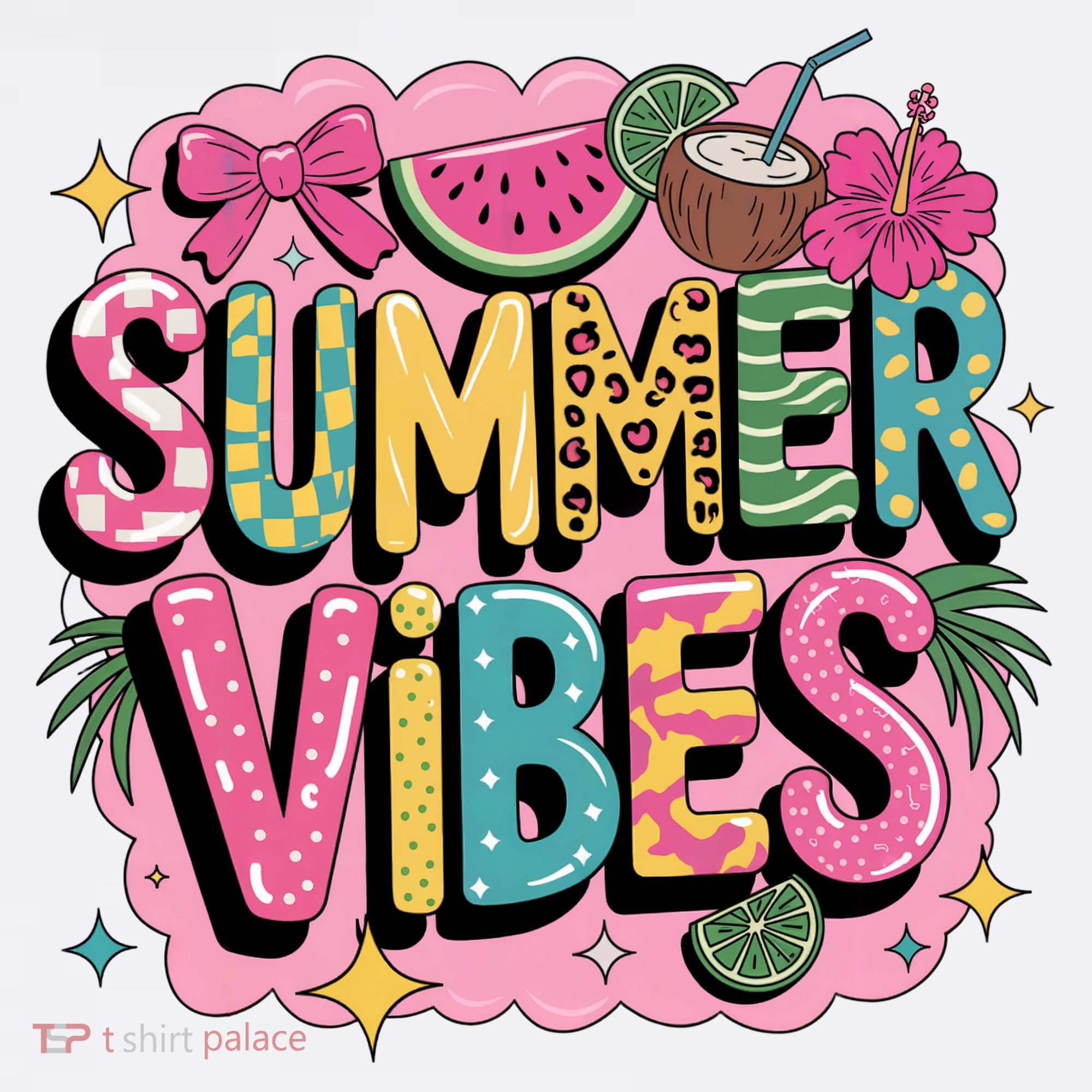 Summer Vibes Couqette Bow Melon Coffee Mug