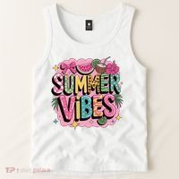 Summer Vibes Couqette Bow Melon Tank Top thumb 2