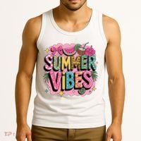 Summer Vibes Couqette Bow Melon Tank Top thumb 3