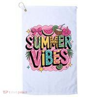Summer Vibes Couqette Bow Melon Golf Towel thumb 0