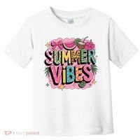 Summer Vibes Couqette Bow Melon Toddler T-Shirt thumb 0