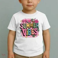 Summer Vibes Couqette Bow Melon Toddler T-Shirt thumb 2