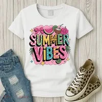 Summer Vibes Couqette Bow Melon Women's T-Shirt thumb 3