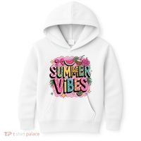 Summer Vibes Couqette Bow Melon Kids Hoodie thumb 0