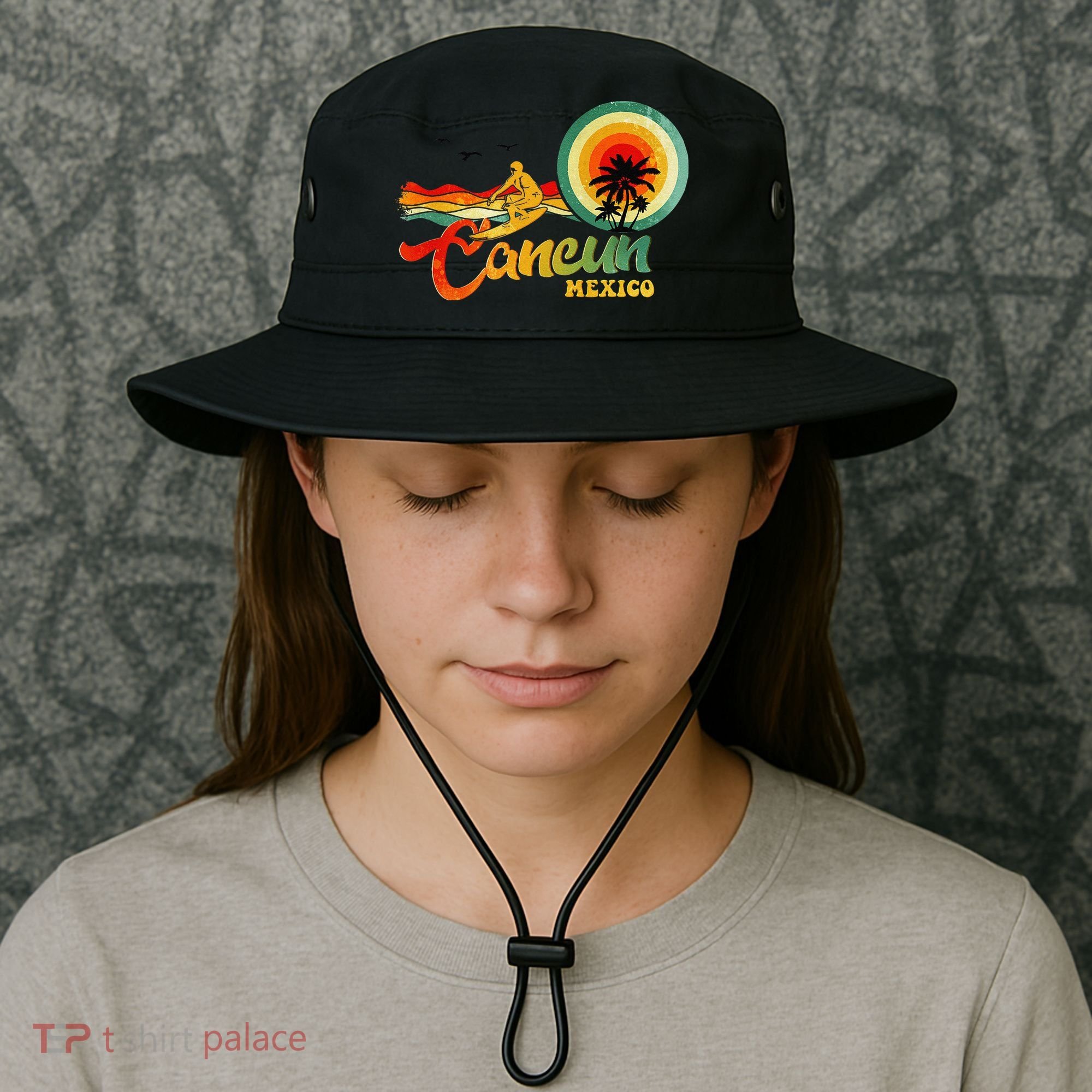Summer Vacation Cancun Mexico Beach Bucket Hat
