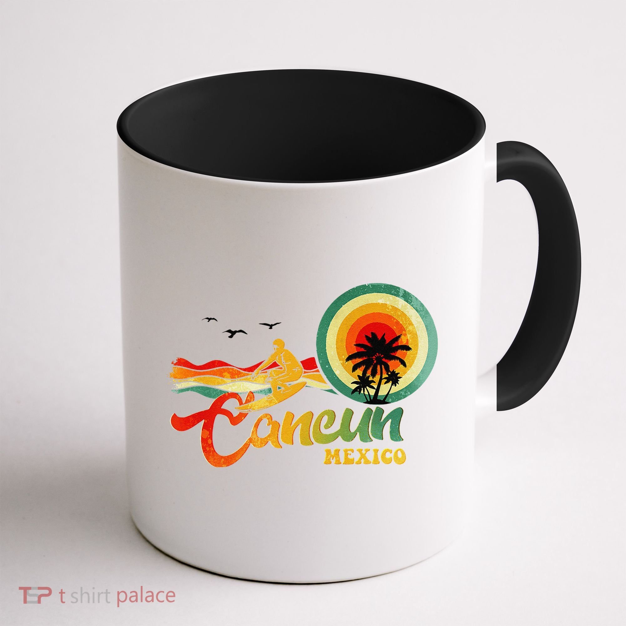 Summer Vacation Cancun Mexico Beach Coffee Mug