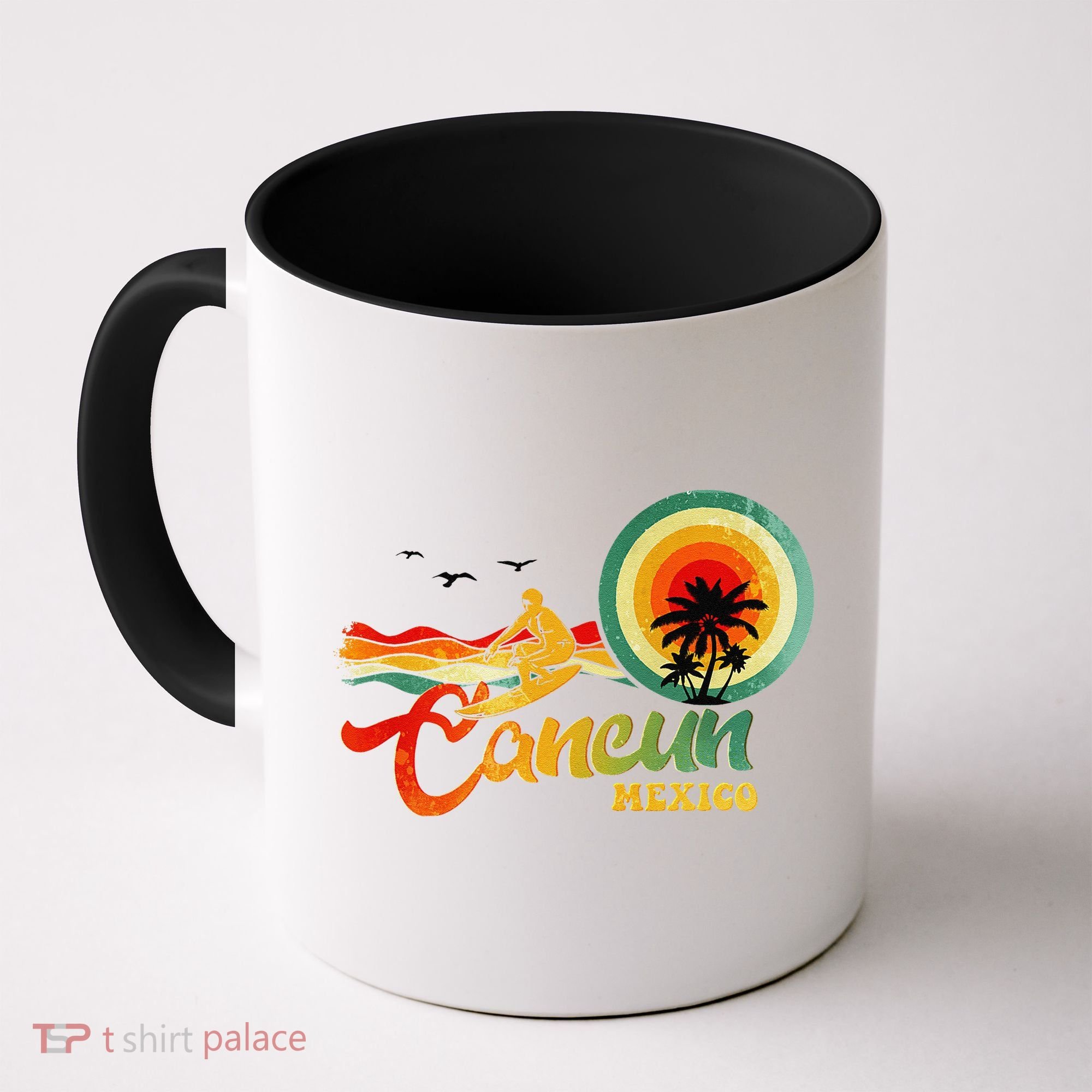 Summer Vacation Cancun Mexico Beach Coffee Mug