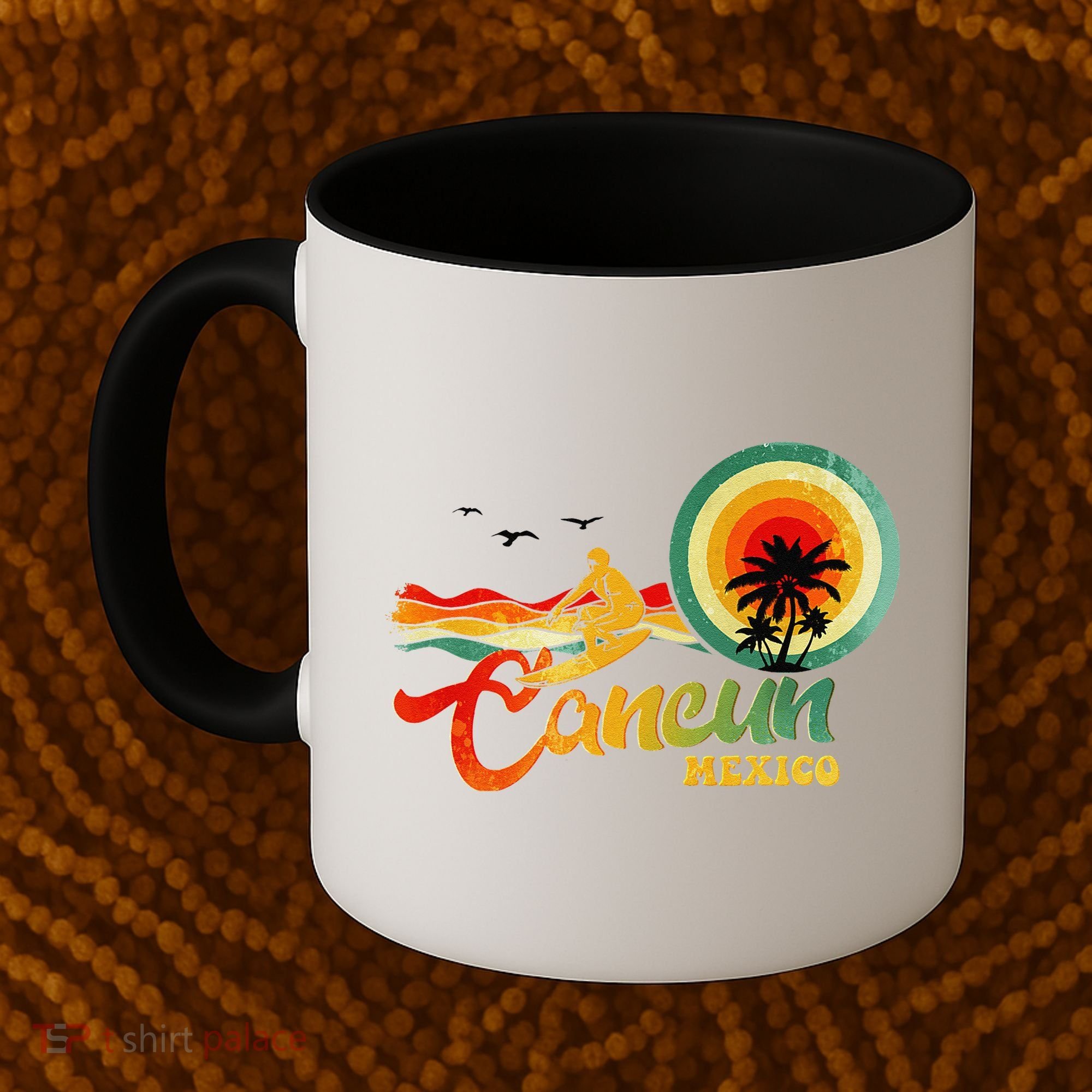 Summer Vacation Cancun Mexico Beach Coffee Mug