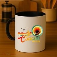 Summer Vacation Cancun Mexico Beach Coffee Mug thumb 4