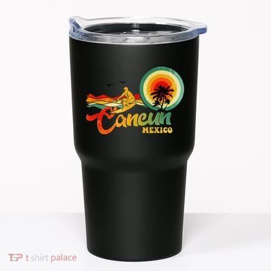 Summer Vacation Cancun Mexico Beach Tumbler