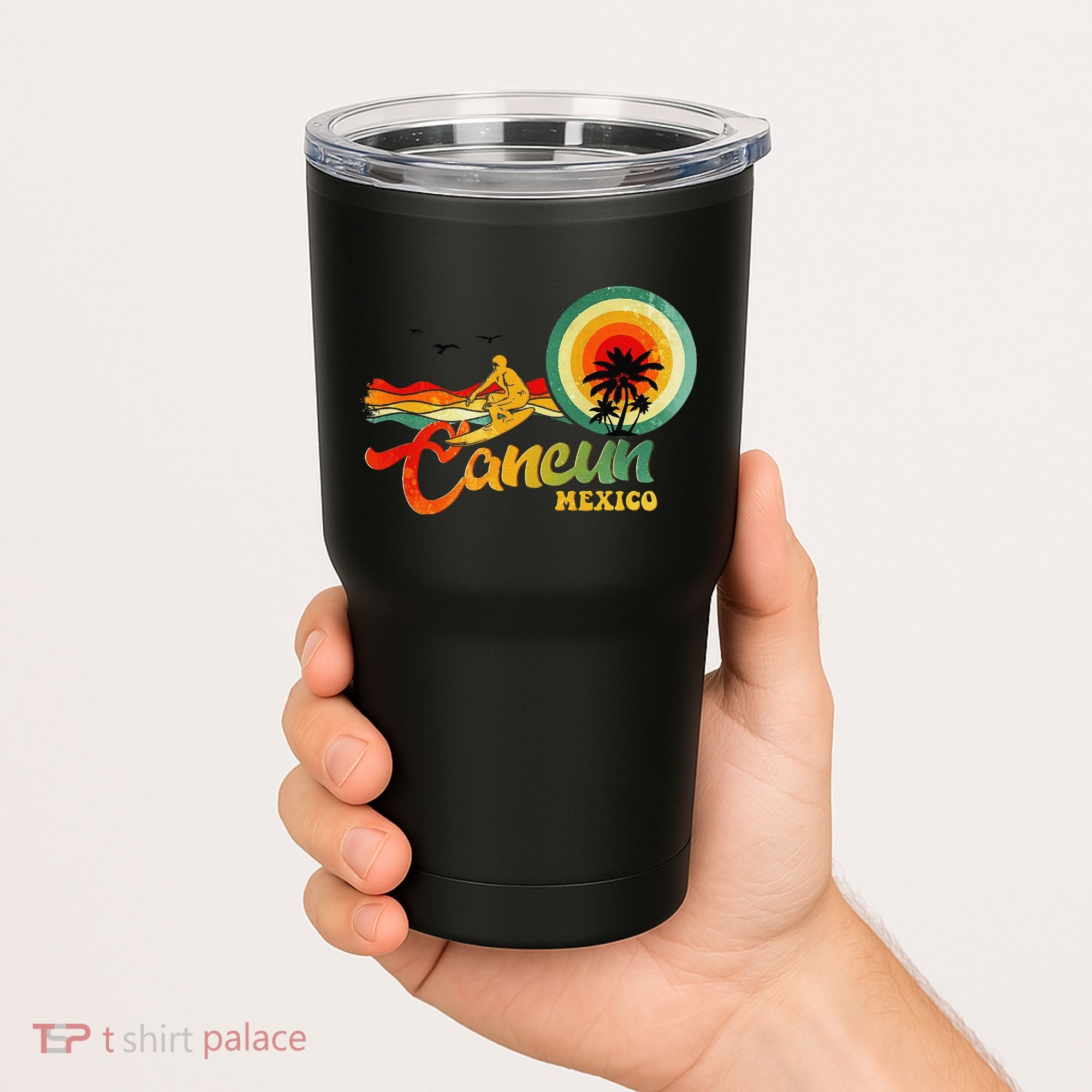 Summer Vacation Cancun Mexico Beach Tumbler