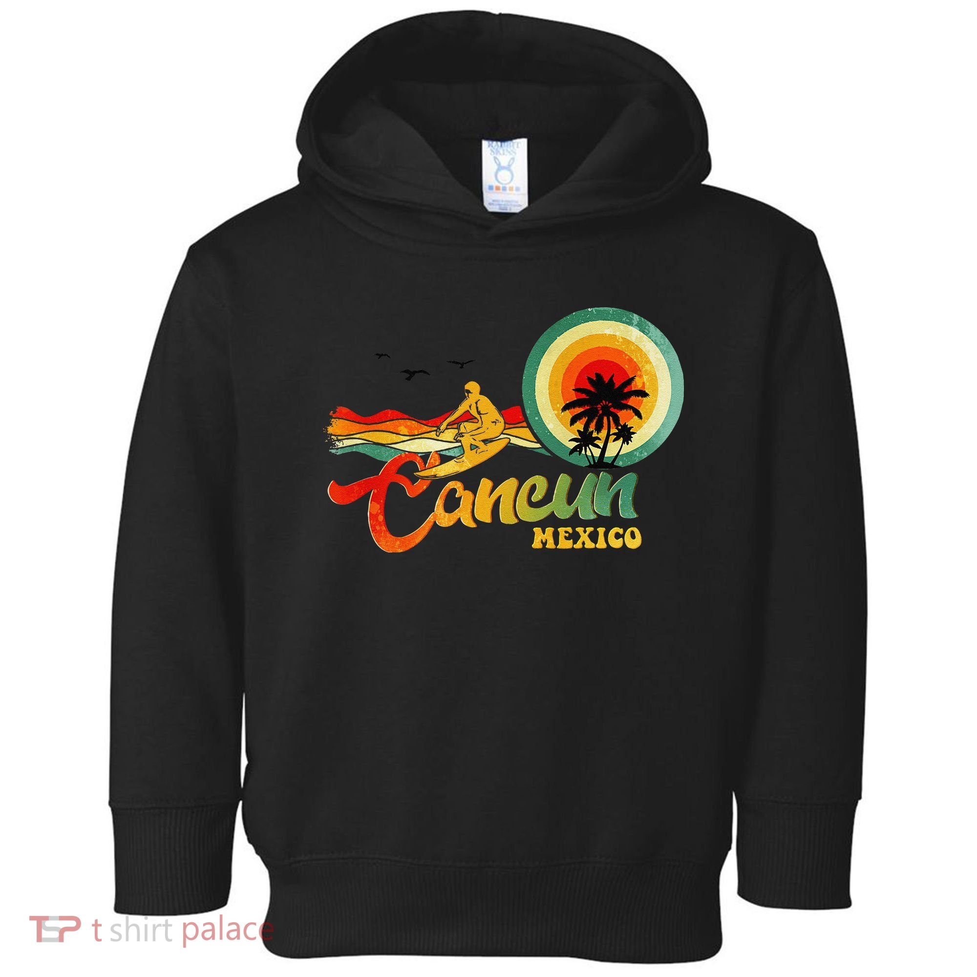 Summer Vacation Cancun Mexico Beach Toddler Hoodie