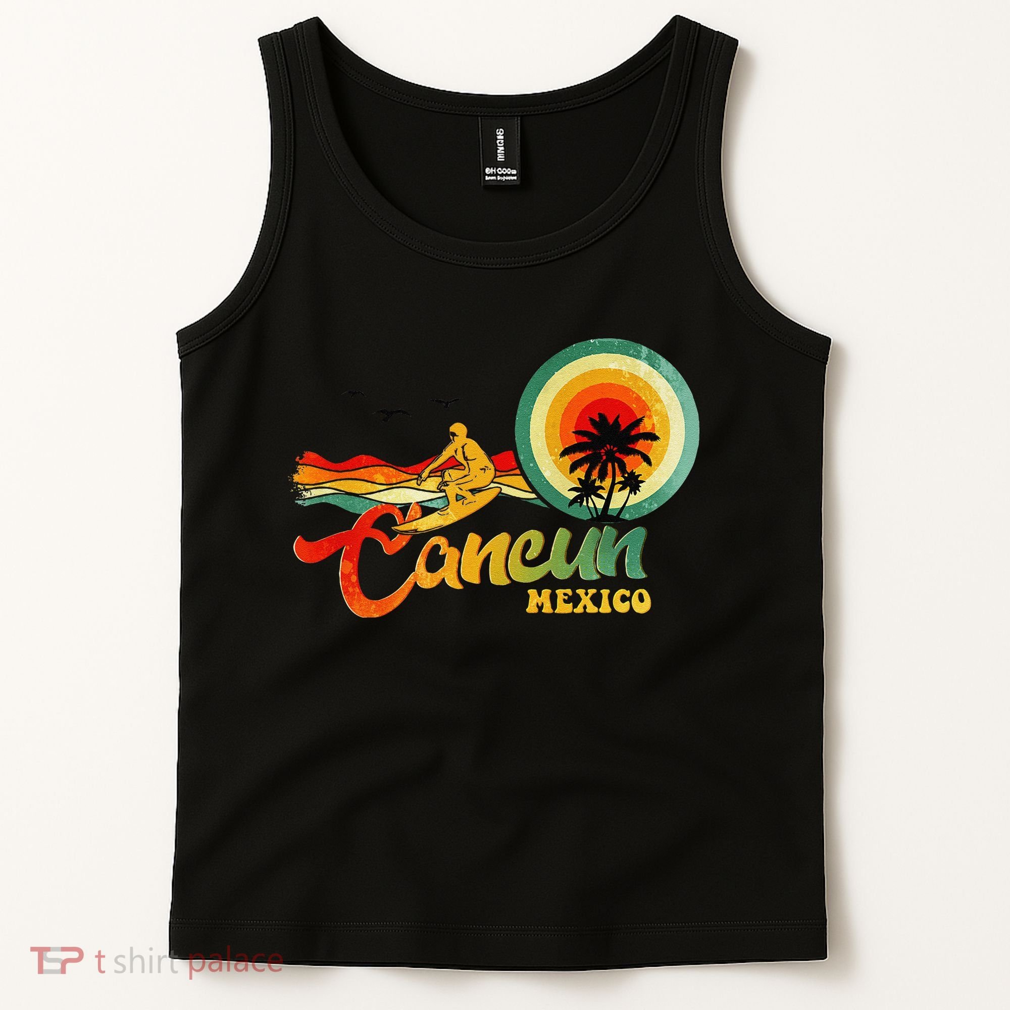 Summer Vacation Cancun Mexico Beach Tank Top