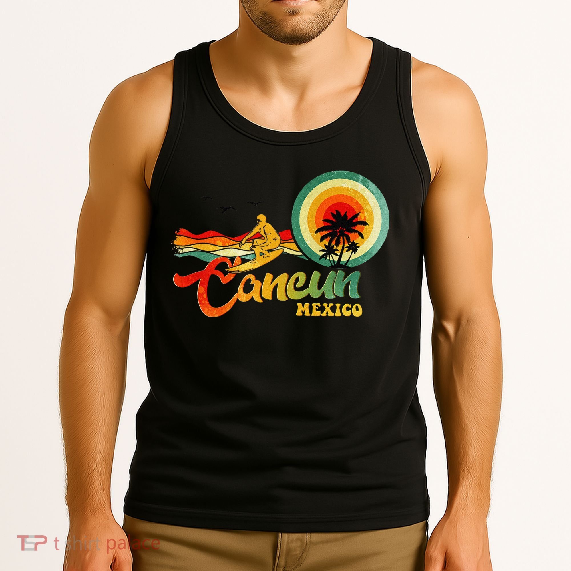 Summer Vacation Cancun Mexico Beach Tank Top