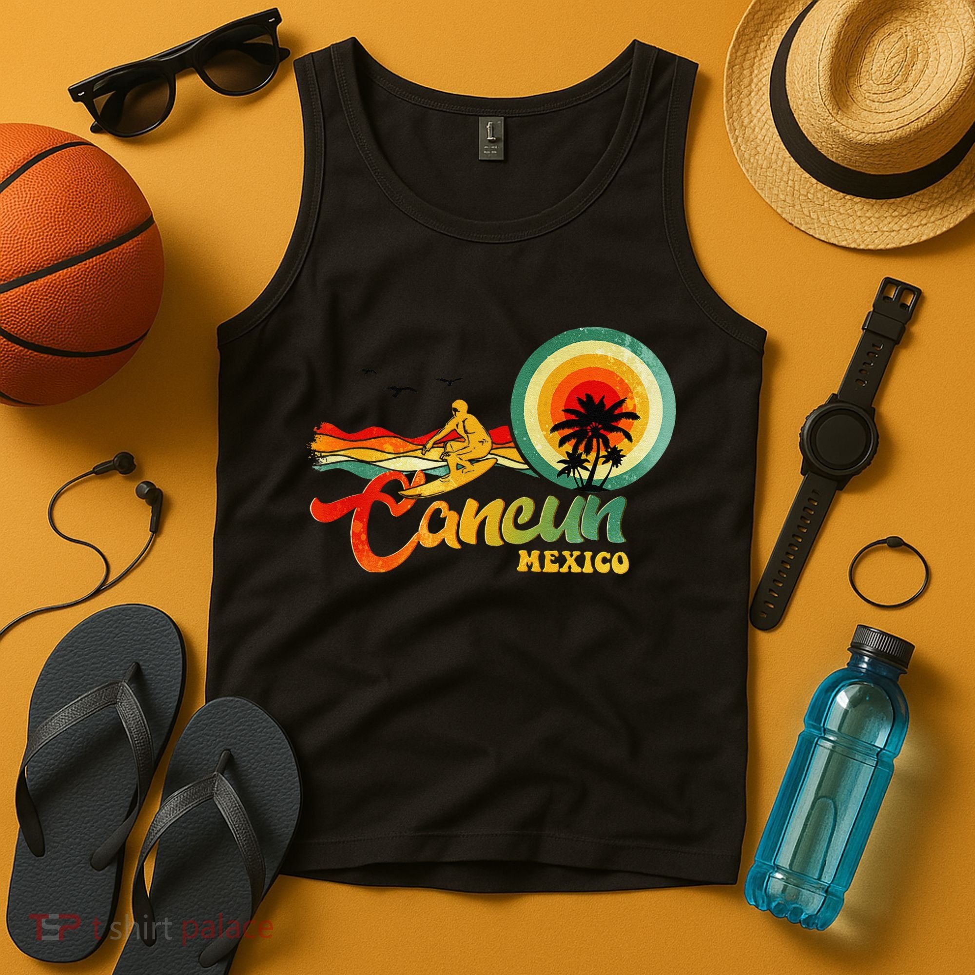 Summer Vacation Cancun Mexico Beach Tank Top