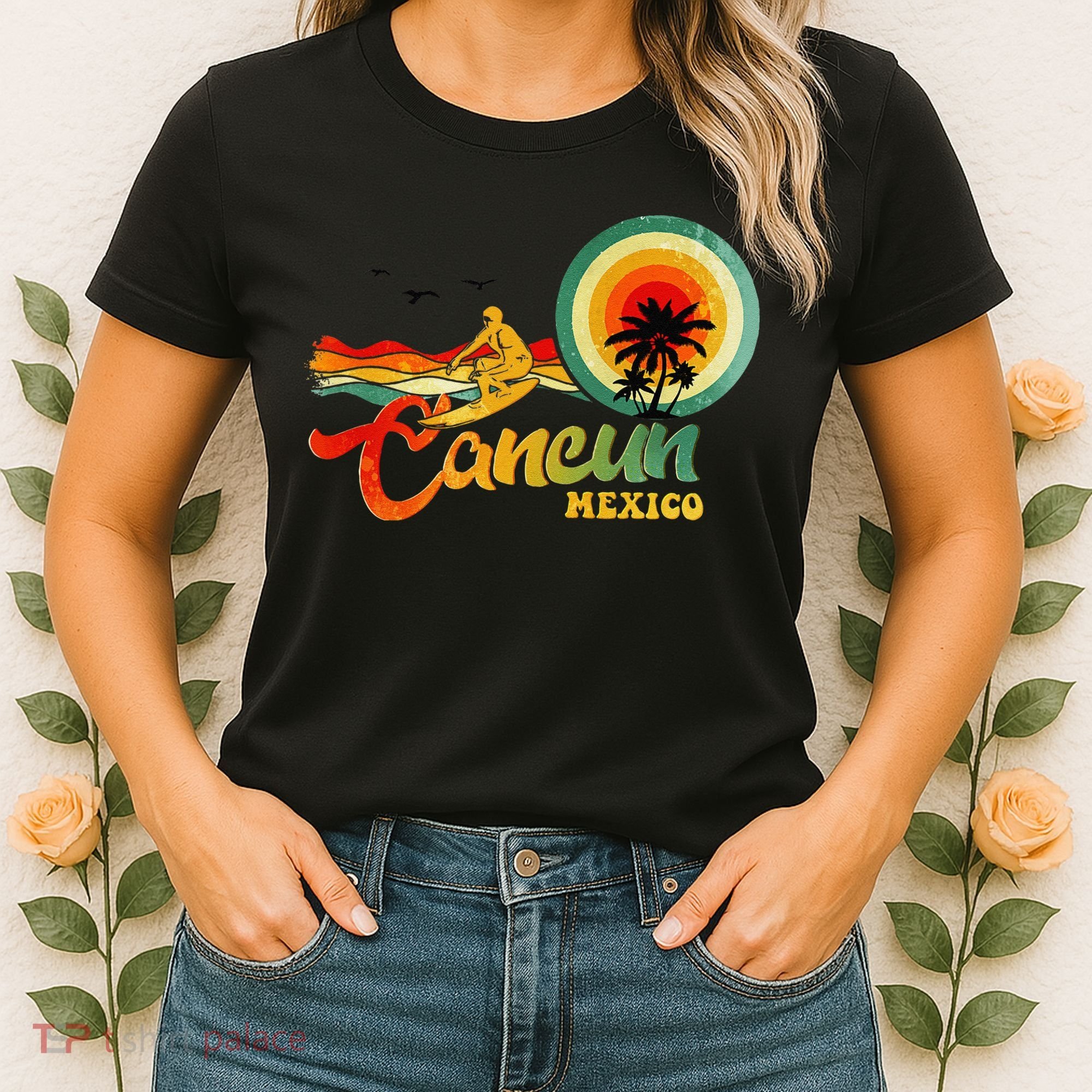 Summer Vacation Cancun Mexico Beach Women's T-Shirt