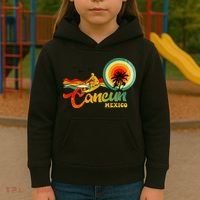 Summer Vacation Cancun Mexico Beach Kids Hoodie thumb 3