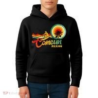 Summer Vacation Cancun Mexico Beach Kids Hoodie thumb 4