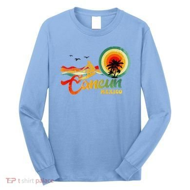 Summer Vacation Cancun Mexico Beach Long Sleeve Shirt