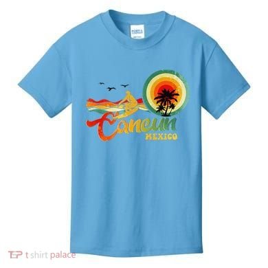 Summer Vacation Cancun Mexico Beach Kids T-Shirt