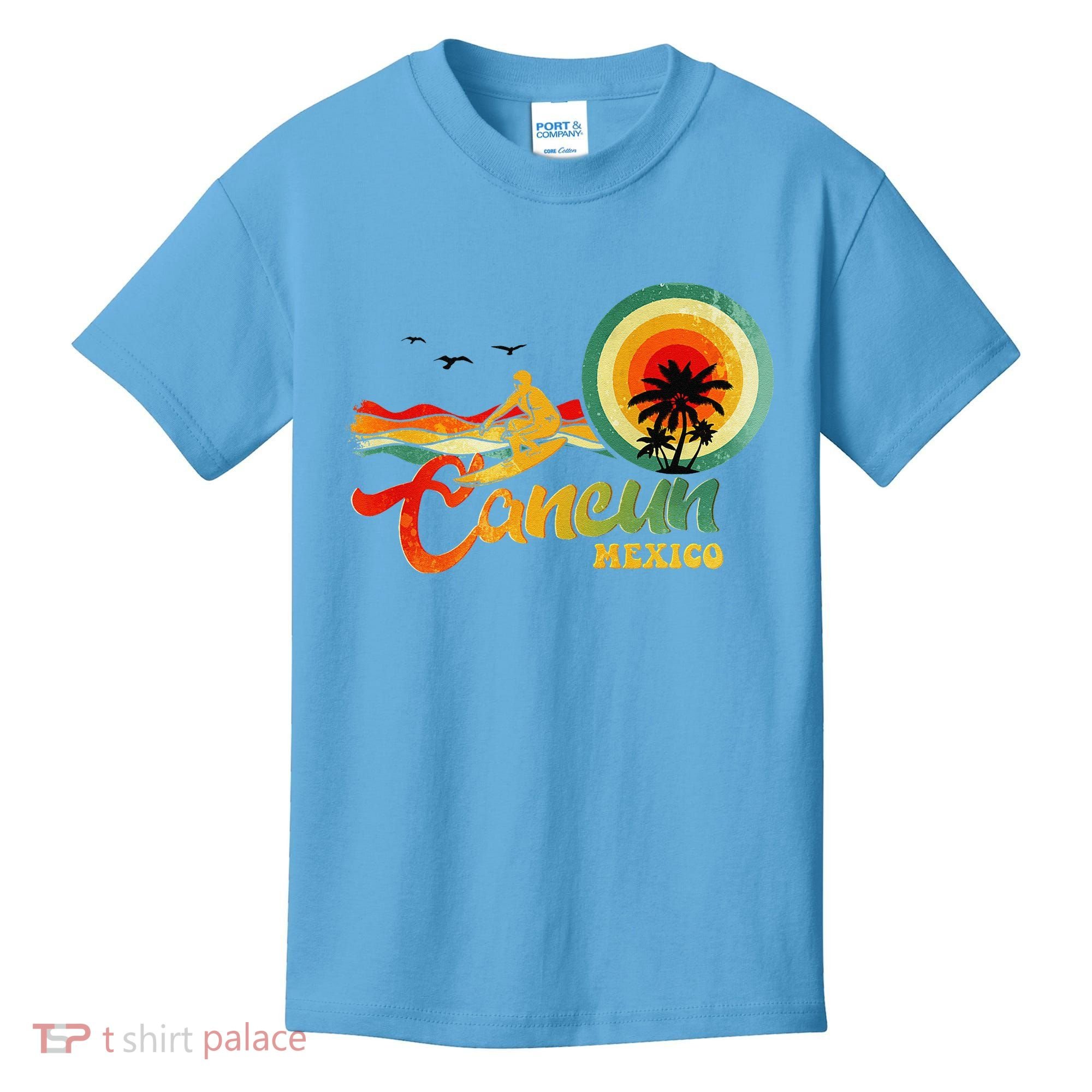 Summer Vacation Cancun Mexico Beach Kids T-Shirt
