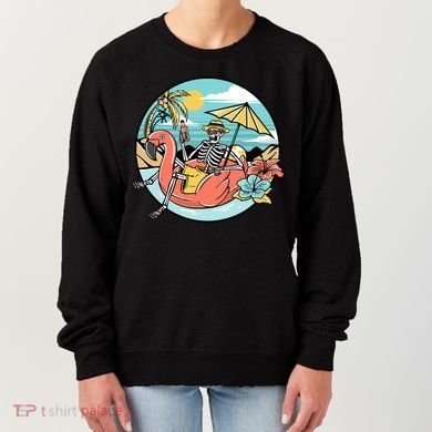 Summer Vibes Chill Vibes Only Hippie Skeleton Women's Sweatshirt