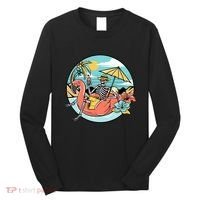 Summer Vibes Chill Vibes Only Hippie Skeleton Long Sleeve Shirt thumb 0