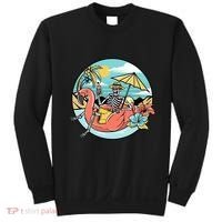 Summer Vibes Chill Vibes Only Hippie Skeleton Sweatshirt thumb 0