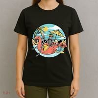 Summer Vibes Chill Vibes Only Hippie Skeleton T-Shirt thumb 4