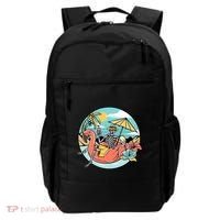 Summer Vibes Chill Vibes Only Hippie Skeleton Backpack thumb 0