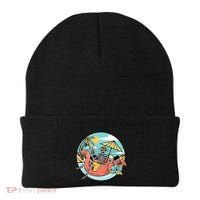 Summer Vibes Chill Vibes Only Hippie Skeleton Beanie thumb 0