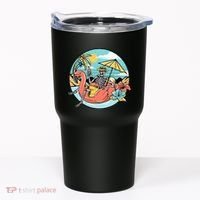 Summer Vibes Chill Vibes Only Hippie Skeleton Tumbler thumb 0