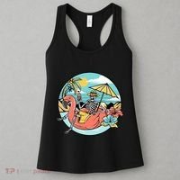Summer Vibes Chill Vibes Only Hippie Skeleton Women's Tank Top thumb 3