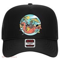 Summer Vibes Chill Vibes Only Hippie Skeleton Hat thumb 0