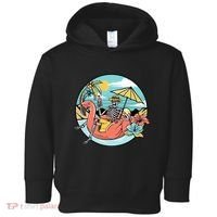Summer Vibes Chill Vibes Only Hippie Skeleton Toddler Hoodie thumb 0