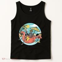 Summer Vibes Chill Vibes Only Hippie Skeleton Tank Top thumb 2