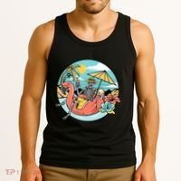 Summer Vibes Chill Vibes Only Hippie Skeleton Tank Top thumb 3